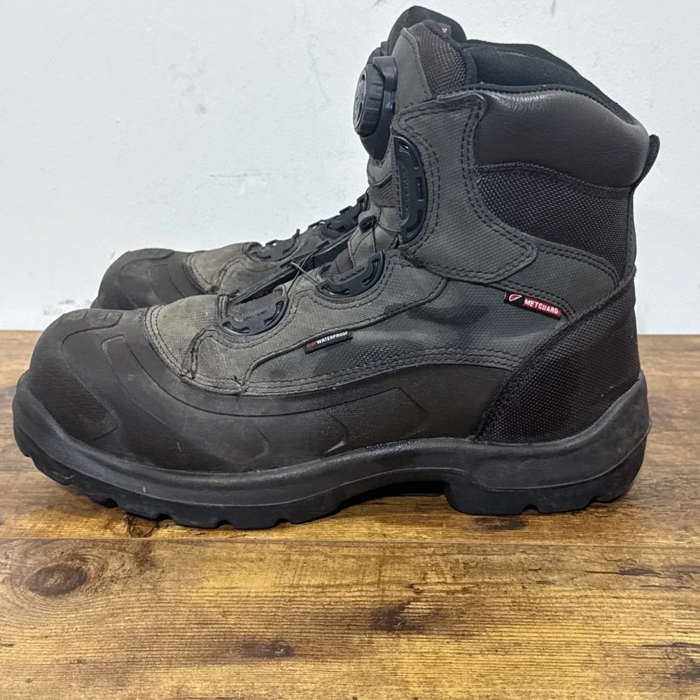 Red Wing Metguard BOA 4431 Work Boots Waterproof Steel Toe Gray Mens Size 11